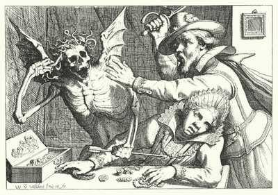 悲惨と死 作： Werner van den Valckert